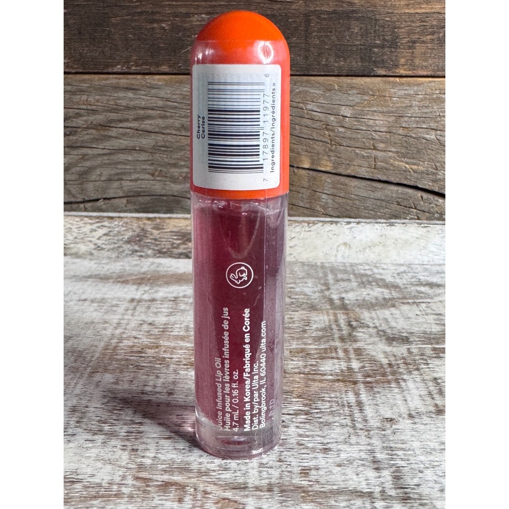 Ulta Beauty Juice Infused Lip Oil Shade‎ Cherry Sheer Red Gloss - Picture 2 of 3